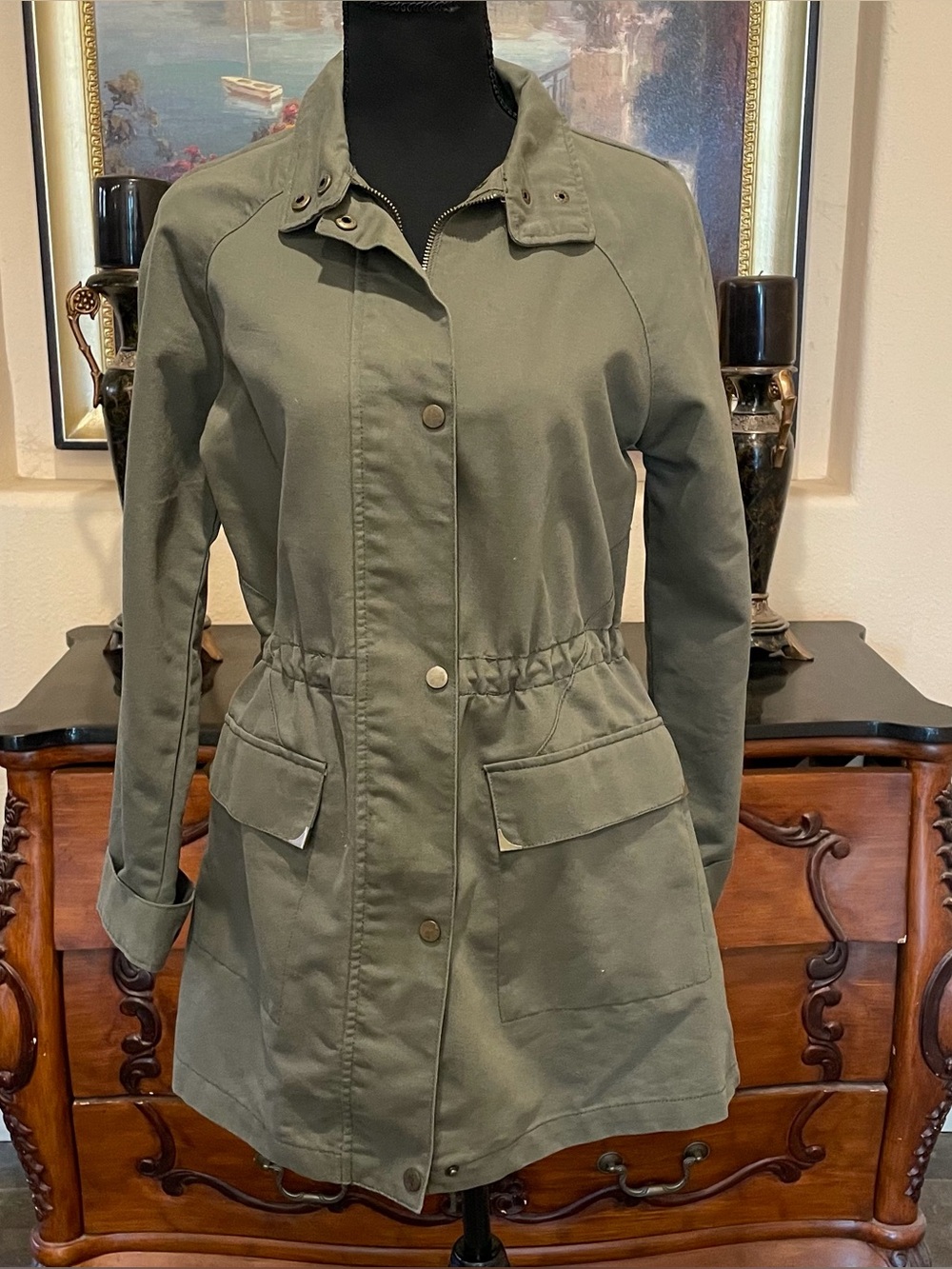 Women's Olive Utility Jacket